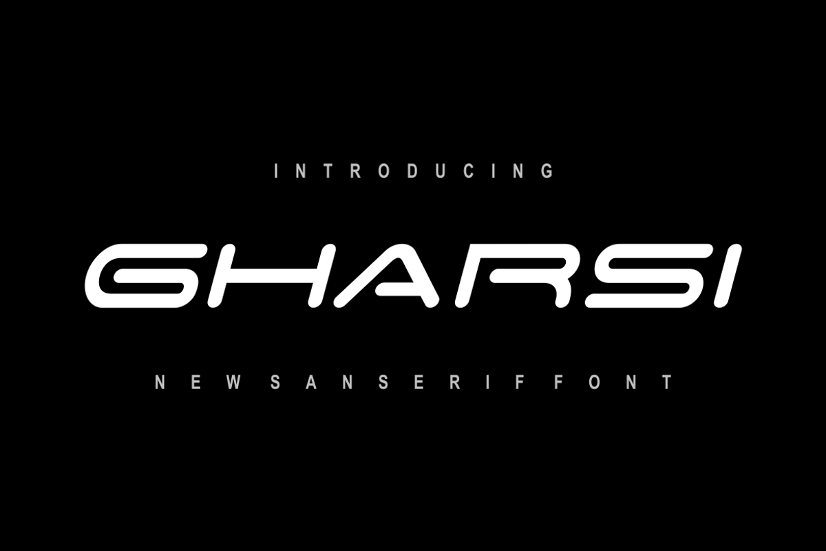Gharsi Sanserif Font, a Sans Serif Font by brahamb_design (Photo 1 of 4)