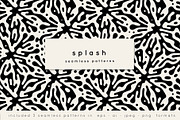 Splash Seamless Patterns Set, a Pattern Graphic by Curly_Pat (Thumbnail 1 of 4)