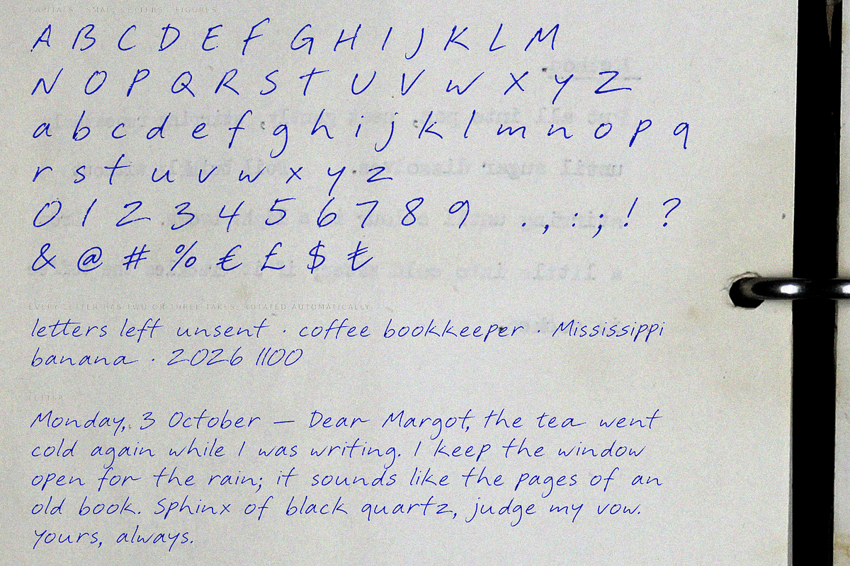 It's October 3rd - Real Pen font, a Handwritten Font by Lilithcollageart (Photo 8 of 11)