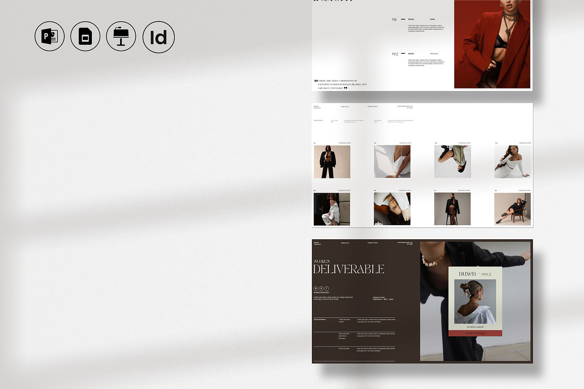 Nuxen Brand Strategy Presentation Te, a Presentation Template by Slide-Agency (Photo 9 of 11)