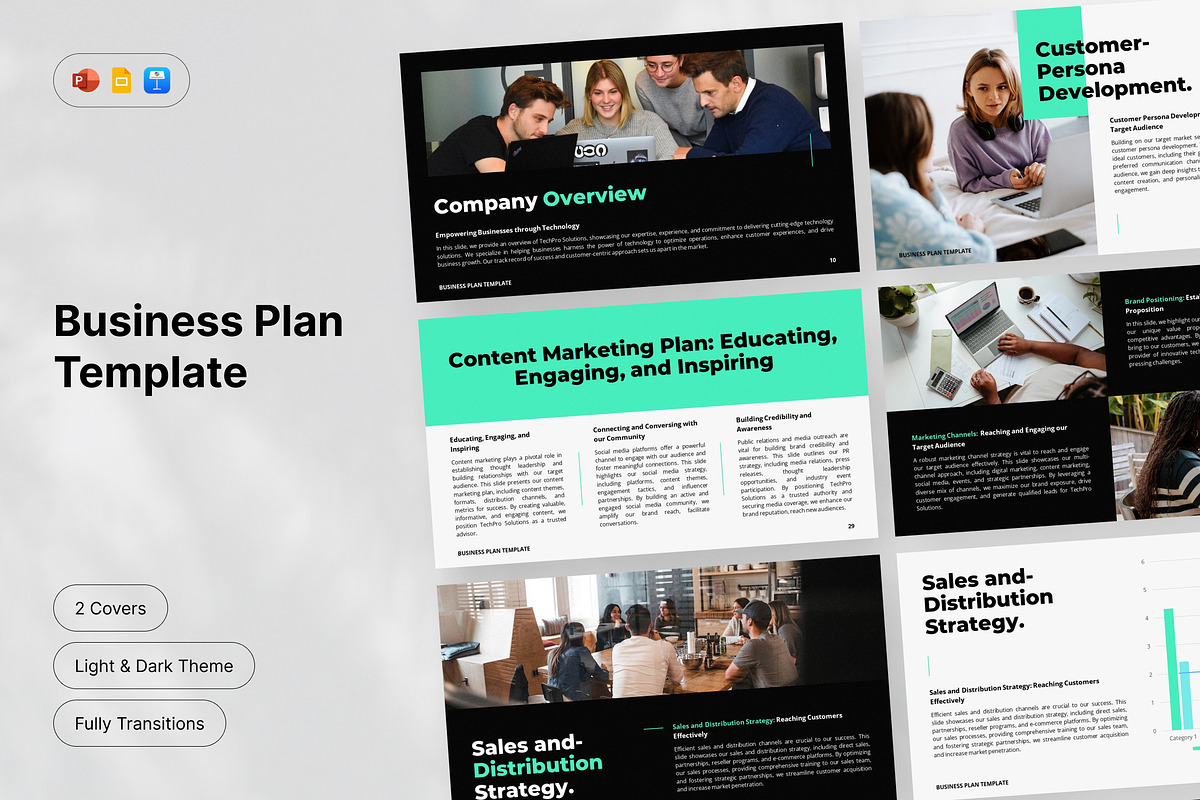 Business Plan PowerPoint Template, a Presentation Template by Gaize (Photo 4 of 16)