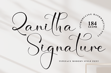 Zanitha Signature | Script Font
