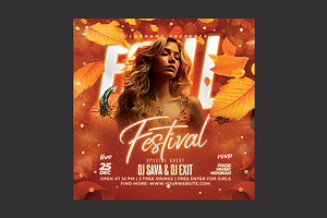 Fall Festival Flyer, a Flyer Template by DSGraphicDesign