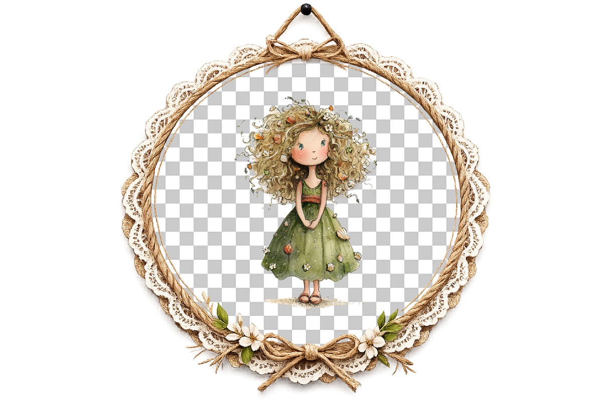 Watercolor Summer Girl Clipart, an Illustration by DreamArtGraphic (Photo 4 of 8)