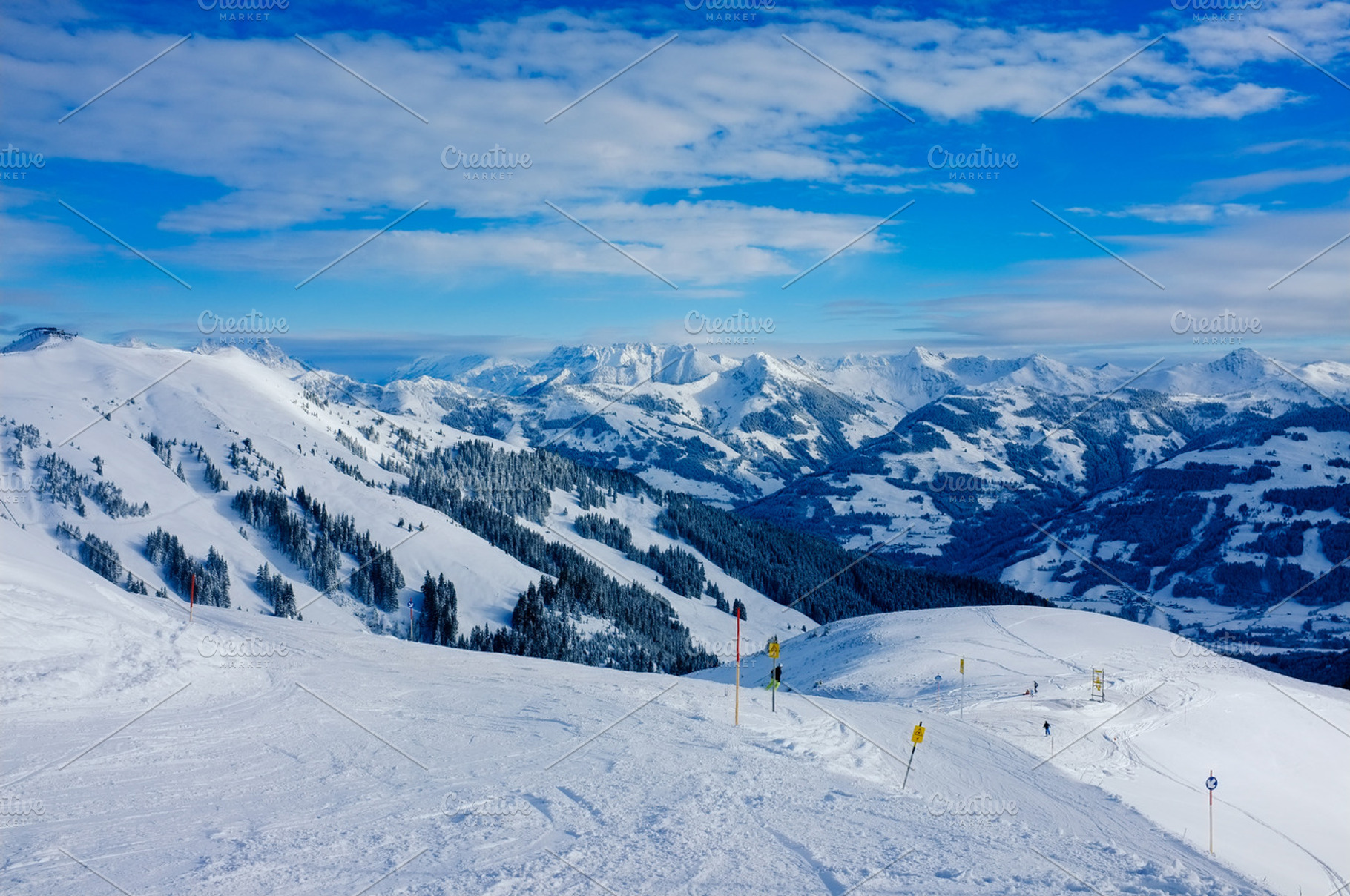 Ski slopes in Austrian Alps, a Nature Photo by julia.karpacheva