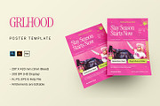 GRLHood Femme Wear - Poster Template, a Poster Template by StreaksideStd (Thumbnail 1 of 3)