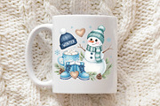 Funny Cute Snowman Png Christmas PNG, an Illustration by Libby Wishes (Thumbnail 7 of 7)