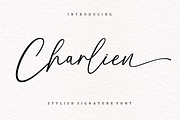 Charlien, a Script Font by Queenopstudio (Thumbnail 1 of 10)