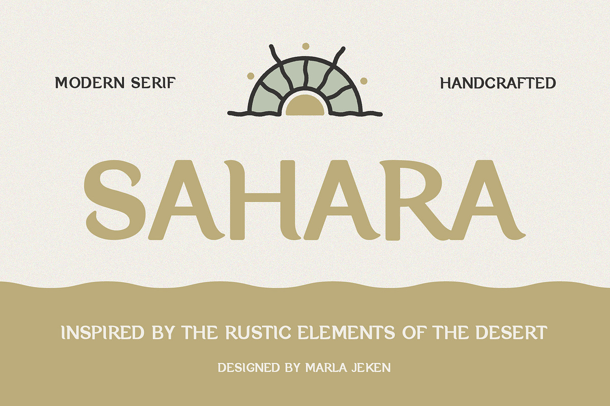 Sahara, a Serif Font by Marla Jeken Design (Photo 1 of 3)