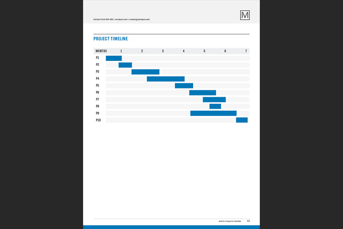 Simple Proposal Template Indesign, a Stationery Template by Shop Mockpro (Photo 15 of 20)