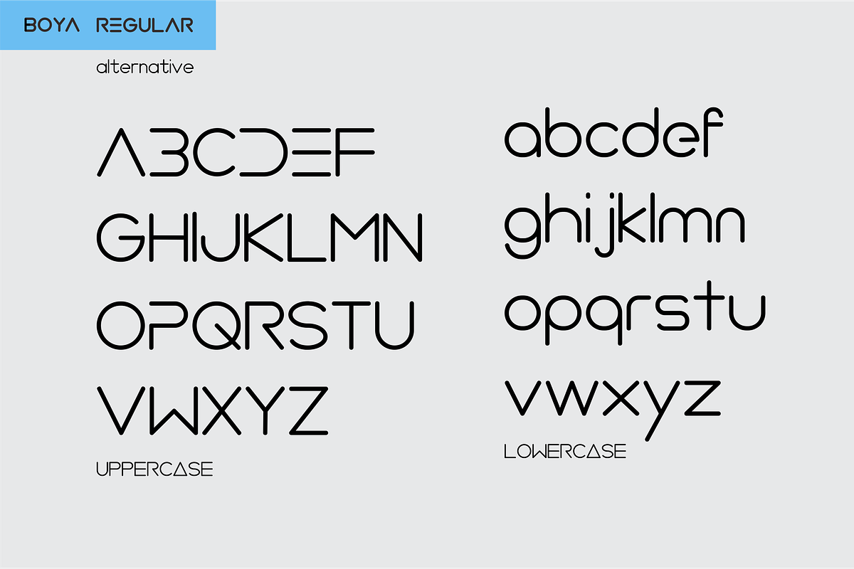 BOYA (Rounded Font ) preview 7