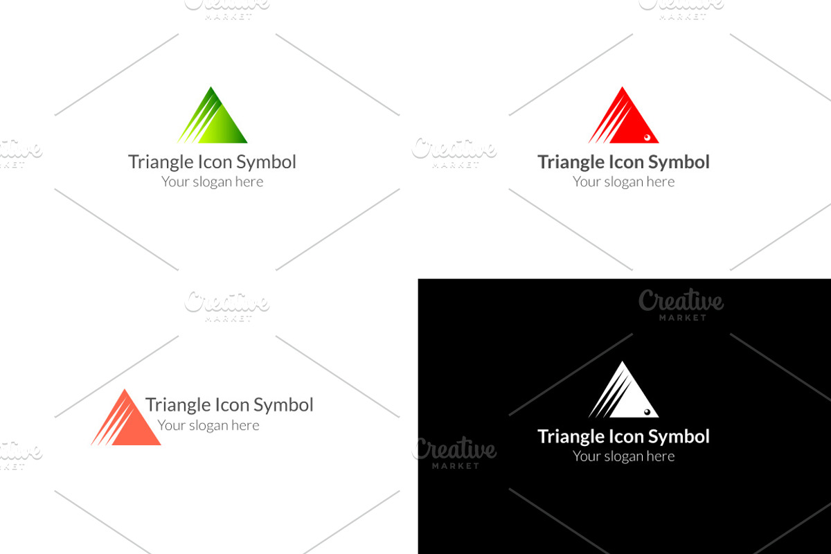 Triangle Icon Symbol Logo, a Branding & Logo Template by BdThemes