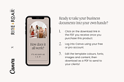 Client Welcome Packet Canva Template, a Marketing Template by Rise and Roar Design (Thumbnail 6 of 6)