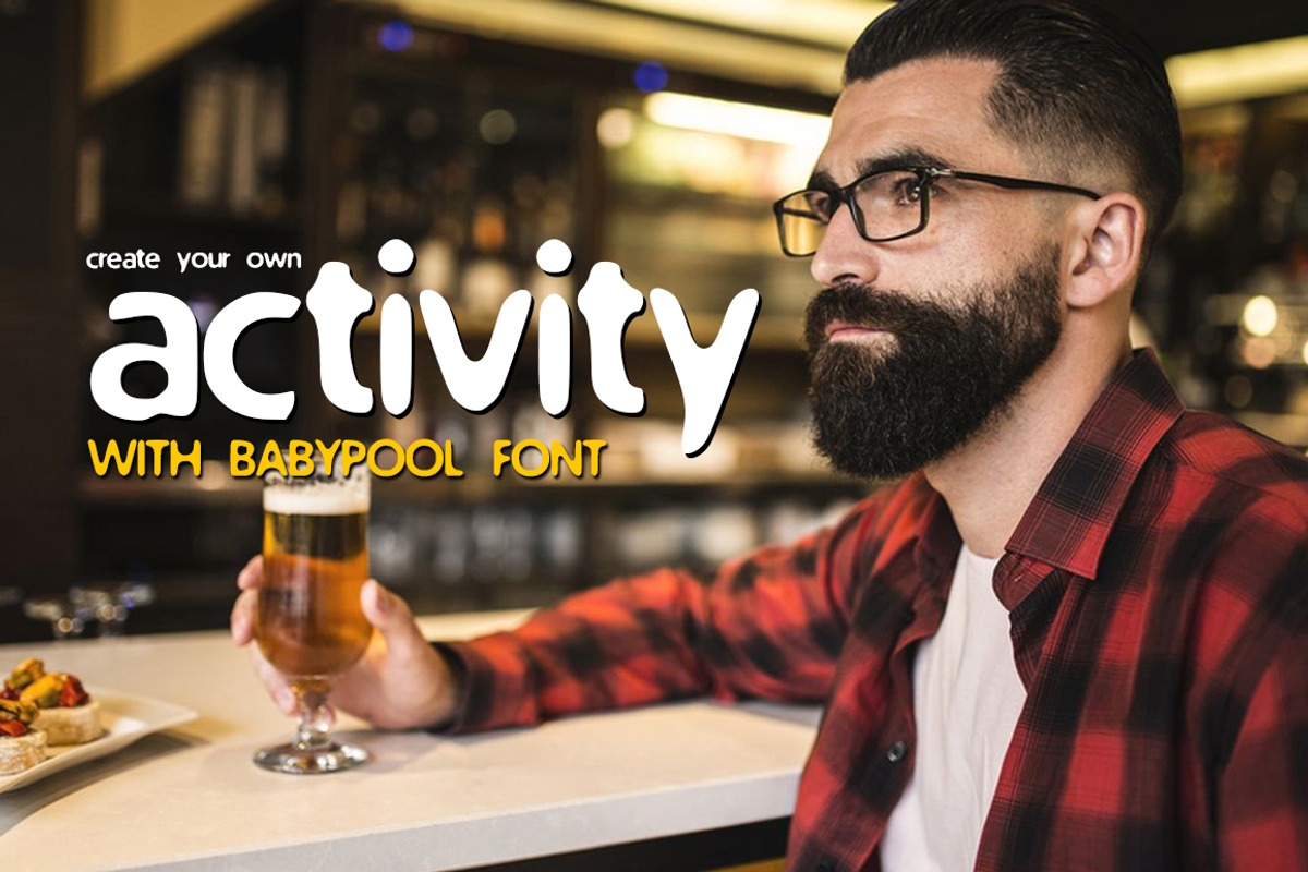 BabyPool New Font : New Typeface preview 2