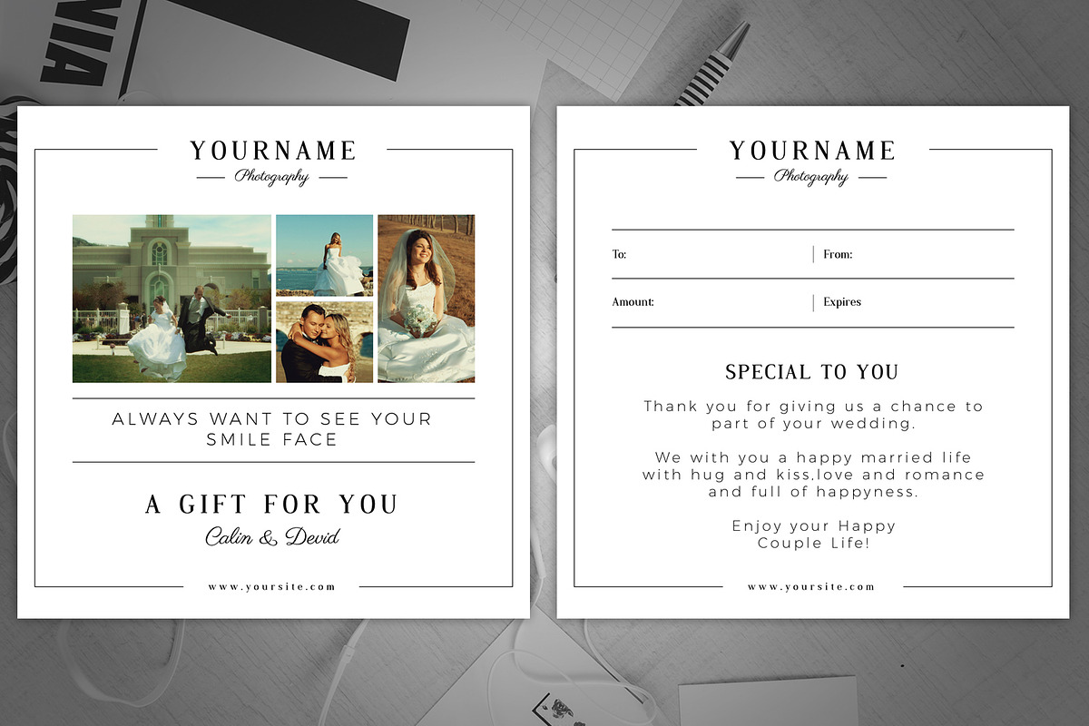 Gift Card Photo Marketing Template, a Card Template by SmmrDesign (Photo 4 of 5)