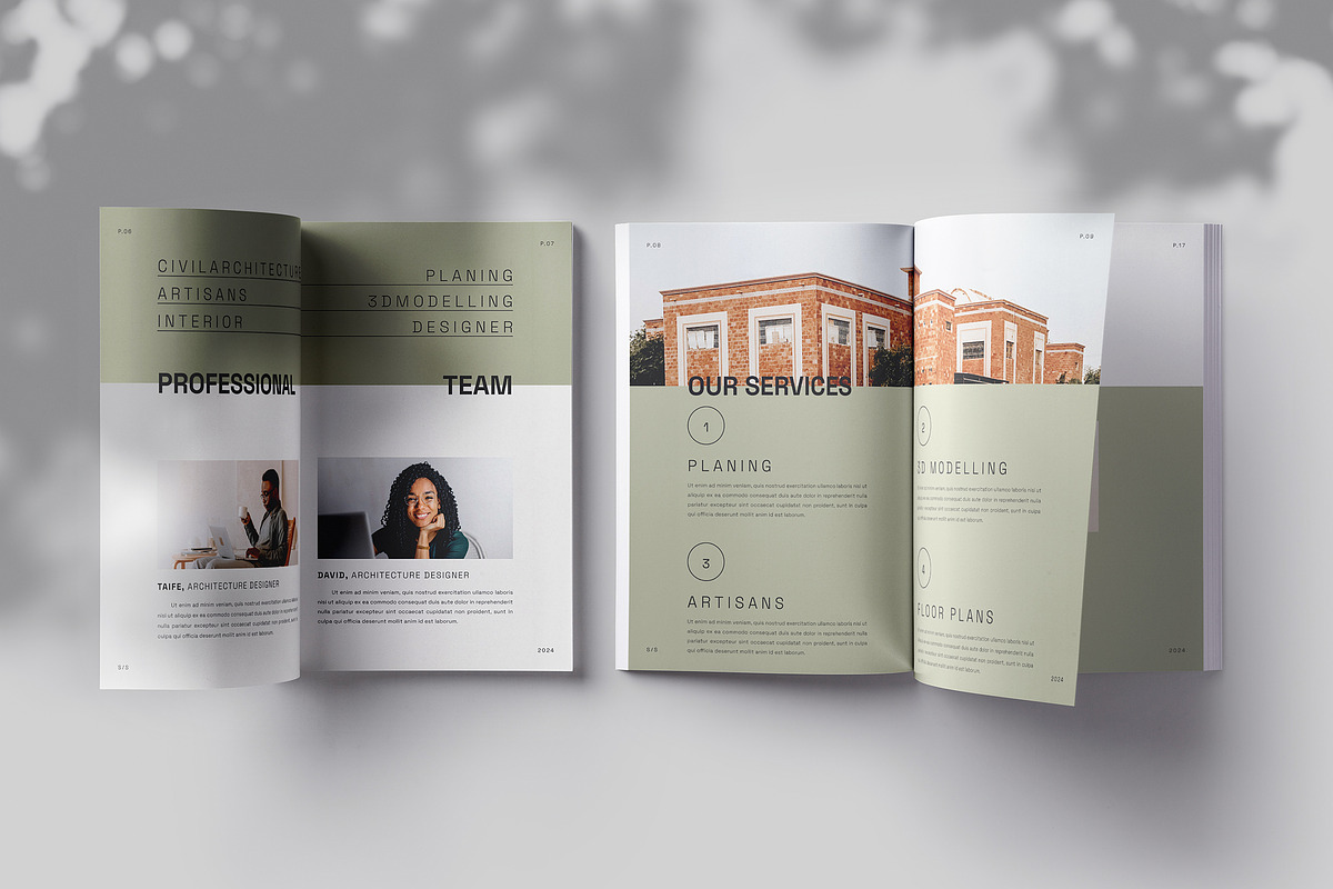 Indesign & CANVA Architect Portfolio, a Brochure Template by Designsoul14