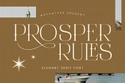 Prosper Rules, a Serif Font by Nathatype (Thumbnail 1 of 11)