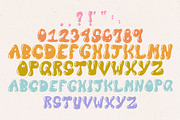 Psychedelic Bubble Juicy Font, a Sans Serif Font by Dear Darling Design (Thumbnail 5 of 7)