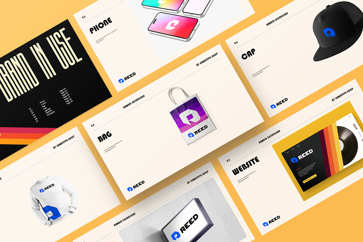InDesign | Brand Guidelines Template, a Presentation Template by CreativeSoup.io (Photo 8 of 11)