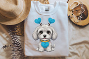 Dog Valentines Png, Faux Dog Heart, an Illustration by Designking (Thumbnail 4 of 6)
