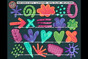 Procreate Watercolor Doodle Brushes, a Brush Add-On by AlwaysBeColoring (Thumbnail 8 of 13)