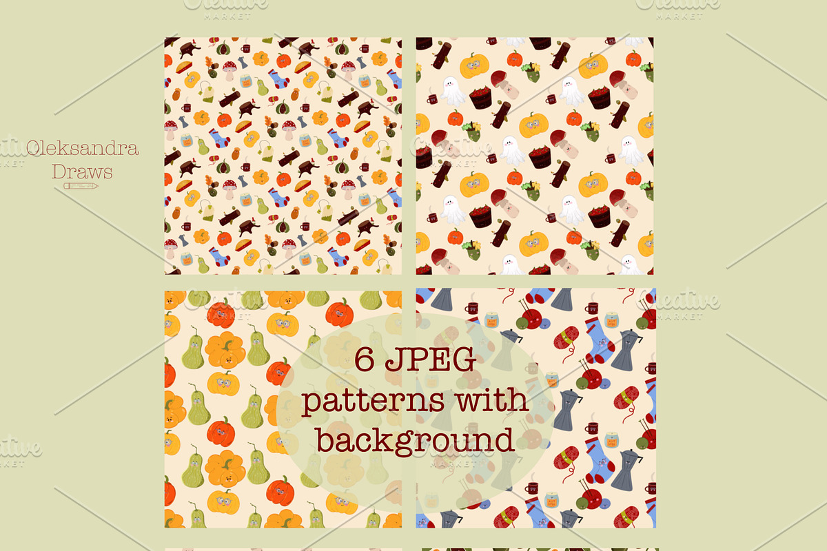 Big Fall Doodles Collection, a Decorative Illustration by Oleksandra Illustrates (Photo 8 of 29)
