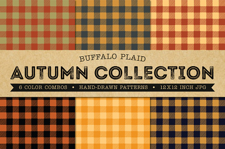 Buffalo Plaid Pattern Digital Paper
