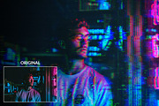 Glitch Effect Photoshop Action, an Action Add-On by LUXDesignStudios (Thumbnail 2 of 6)