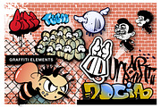 Graffiti Elements Vector Bundle, an Object Illustration by Vector Clash (Thumbnail 1 of 5)