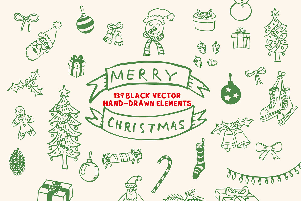 Hand-drawn christmas illustrations, a Seasonal Illustration by Lise & Mike–Visual Makers (Photo 1 of 7)