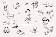 Cat Life: Coffee Edition, an Animal Illustration by dicreate (Thumbnail 4 of 12)