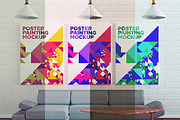 Poster Painting MockUp 007, a Print Template by Traint (Thumbnail 2 of 2)