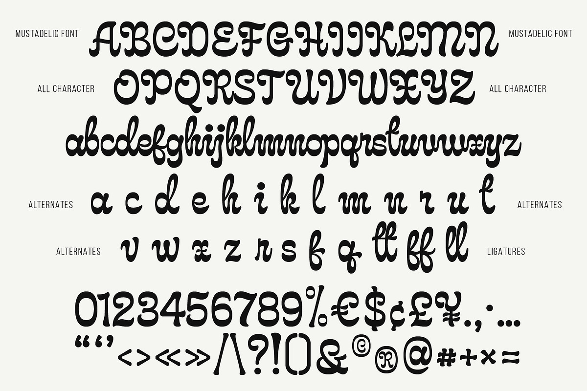 Mustadelic – Script Vintage Font, a Script Font by Invasi Studio (Photo 11 of 11)
