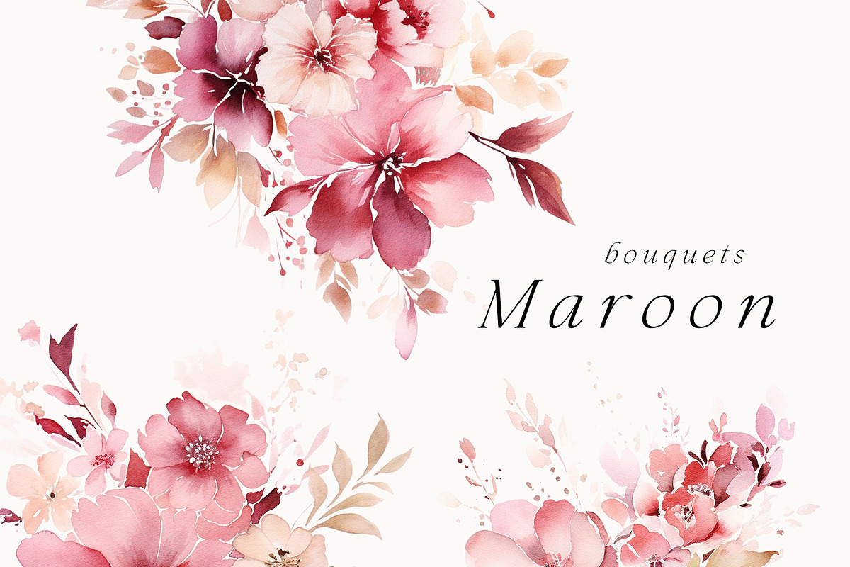 Watercolor Floral Bundle (45 in 1), a Decorative Illustration by Lana Elanor (Photo 69 of 180)
