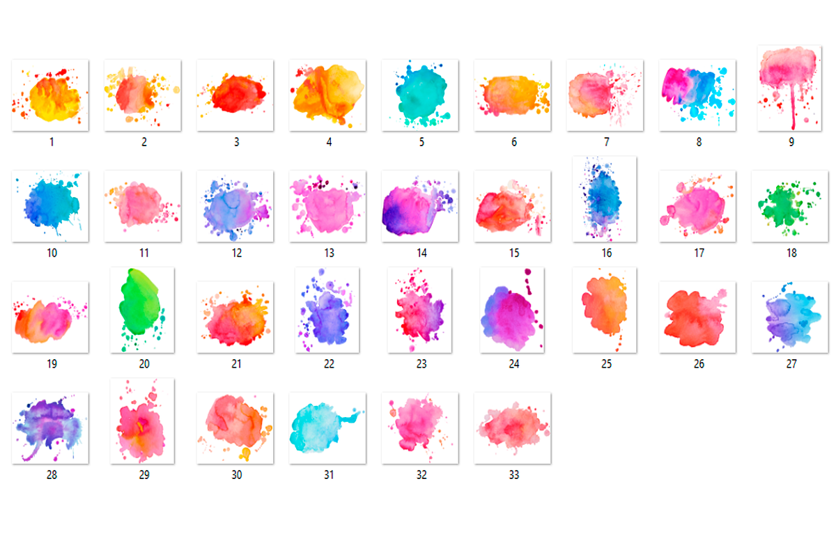 88 Watercolor elements PNG, a Templates & Theme by Ksusha shop (Photo 6 of 7)