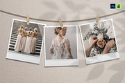 Hanging Polaroid Photo Mockup, a Social Media Template by DesignerCandies (Thumbnail 1 of 6)
