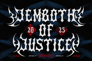 Dead Sky Darkletter Typeface, a Blackletter Font by alit design (Thumbnail 9 of 17)