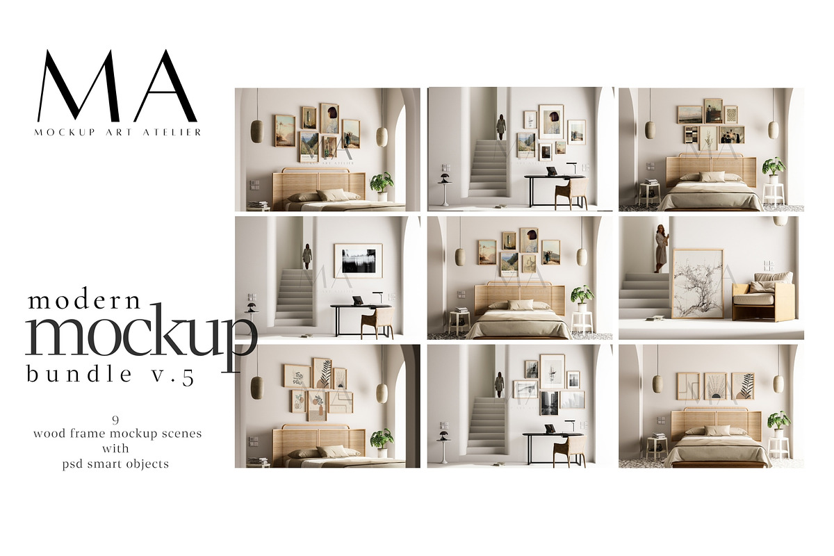 Entire Shop Frame Mockup Bundle, a Household Mockup by Mockup Art Atelier (Photo 39 of 55)