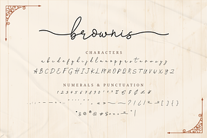 Brownis Handwritten Script Font