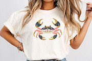 Watercolor Sea Crab Clipart Set, an Illustration by Libby Wishes (Thumbnail 8 of 8)