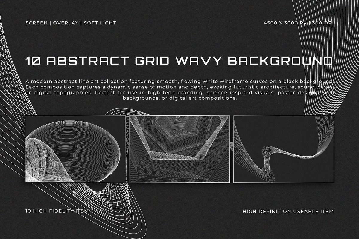 Abstract Grid Wavy Backgrounds, a Background Graphic by Pitchlook.Studio (Photo 1 of 2)