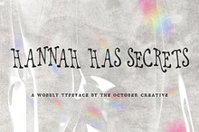 Hannah Has Secrets Wobbly Font