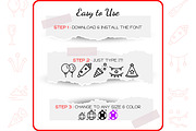 New Year Icons - Dingbat Font, a Symbol Font by WADLEN (Thumbnail 4 of 7)