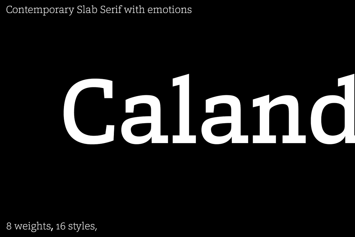 Calanda, a Slab Serif Font by Hoftype (Photo 1 of 26)