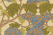 Hydrangea Botanical Seamless Pattern, a Pattern Graphic by NayaChu (Thumbnail 4 of 10)