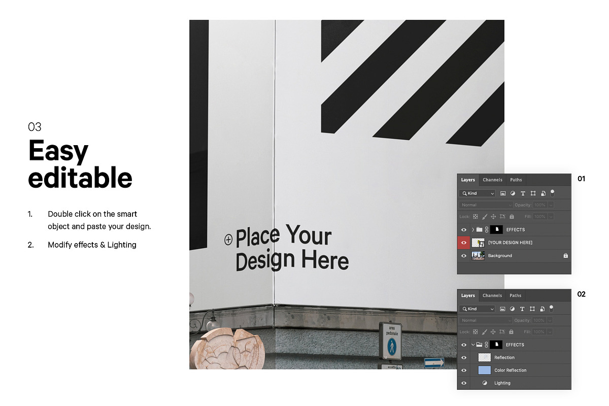 Urban Corner Billboard XXL Mockup, a Product Mockup by HAZARD MOCKUPS (Photo 4 of 8)