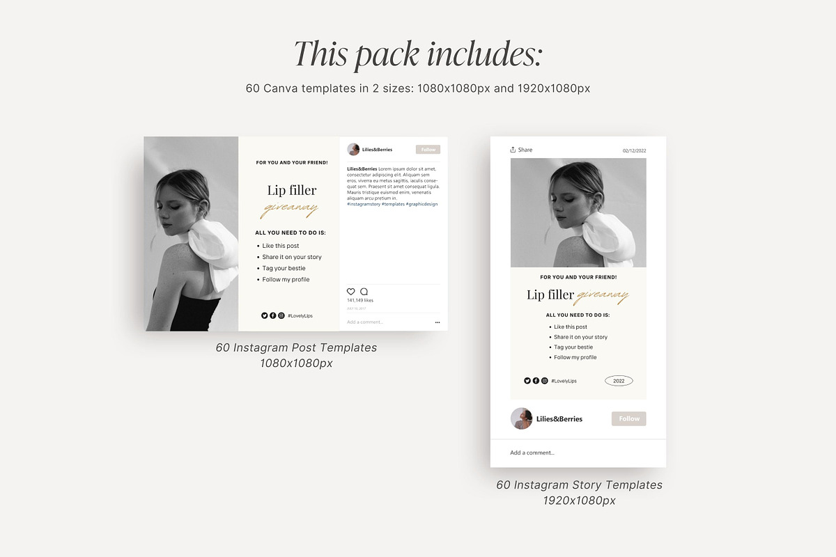 Aesthetic Nurse Injector templates, a Social Media Template by LiliesandBerries (Photo 15 of 23)