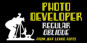 Photo Developer JNL, a Font by Jeff Levine Fonts (Thumbnail 1 of 5)
