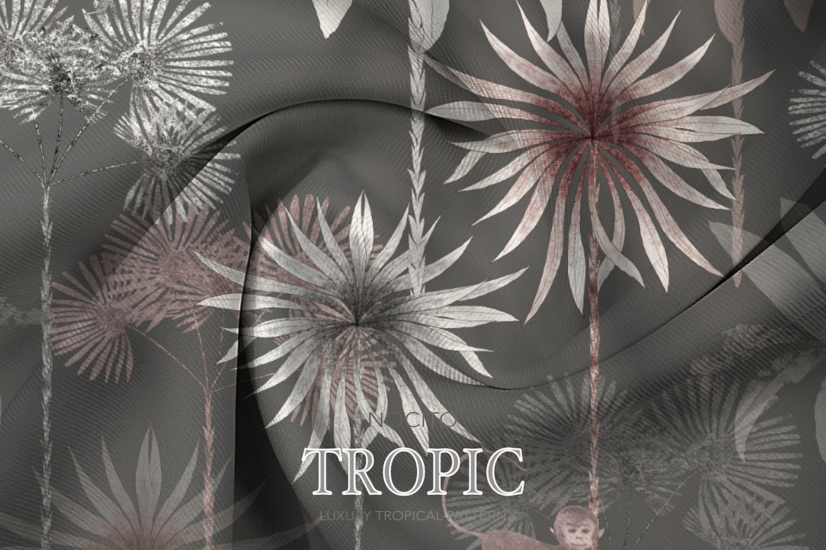 Tropic, Luxury Tropical Pattern, a Pattern Graphic by Nocito Design