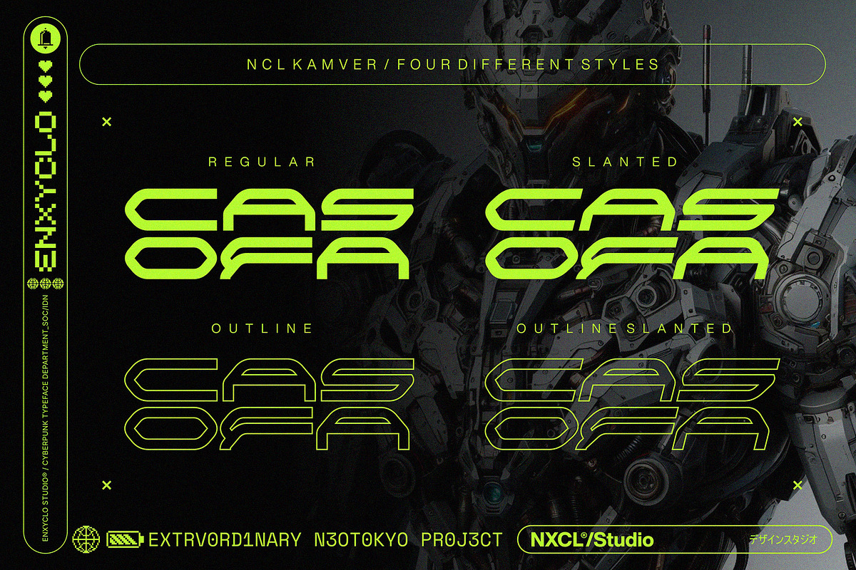NCL Kamver - Modern Space Font, a Sans Serif Font by Enxyclo Studio (Photo 10 of 12)